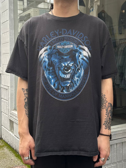 00's HARLEY-DAVIDSON「CLOWN＆ARROWHEAD」ハーレーTシャツ