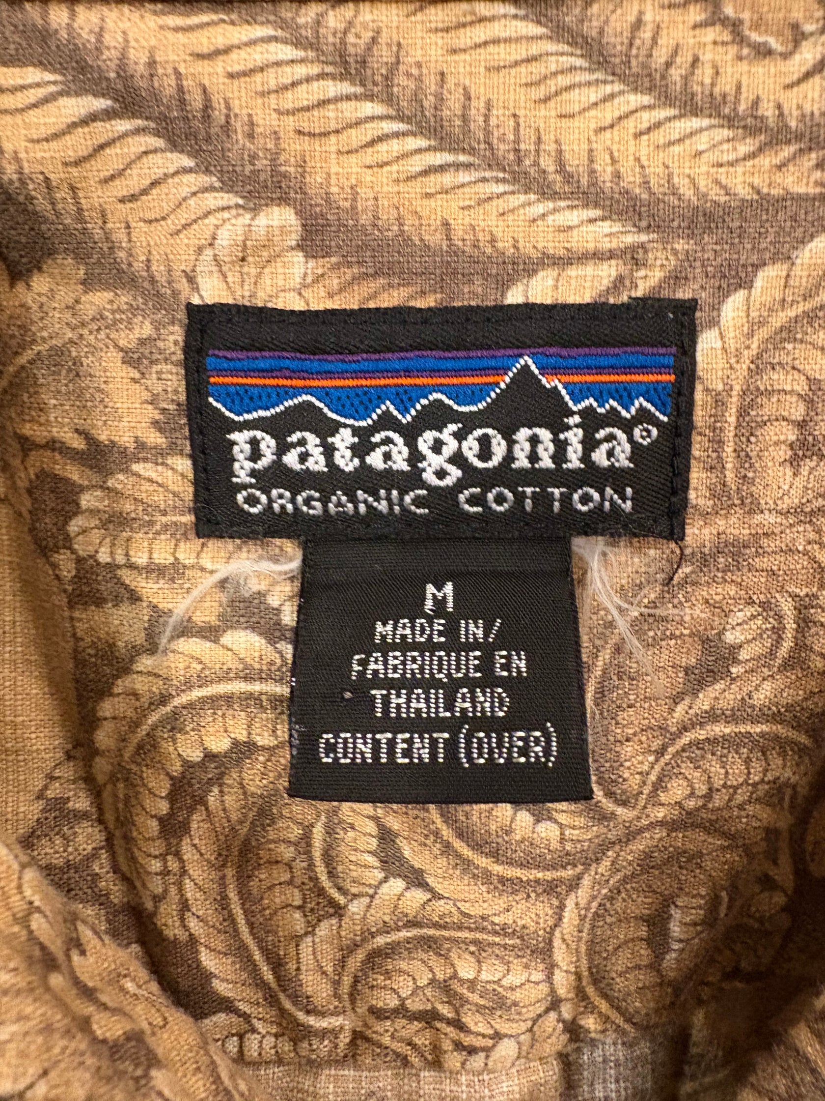00's PATAGONIA「Monky Forest」オープンカラーシャツ