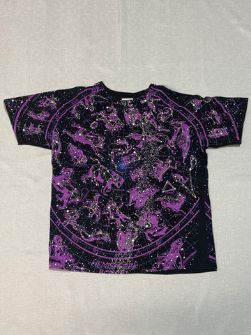 00's Disney「星座」総柄Tシャツ
