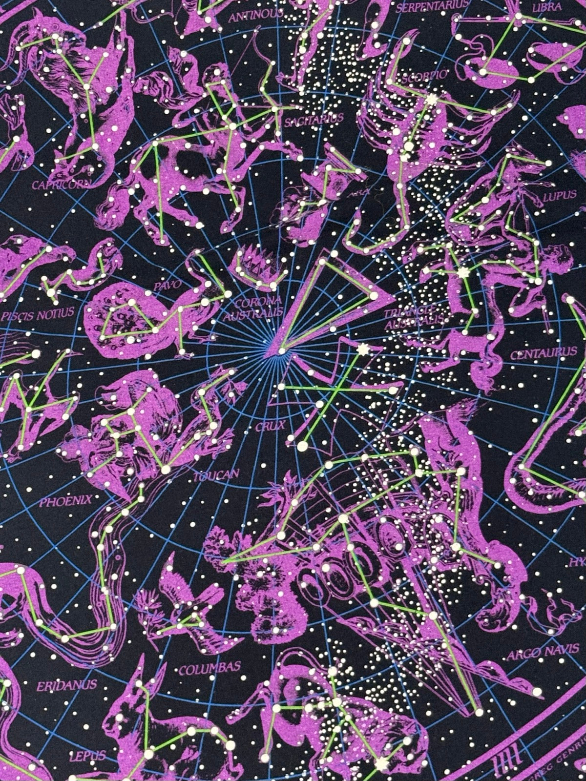 IROIRO 星座柄 フィッシュテールトップス 星空 星座 天体 星 フィッシュテール マント ユニセックス ヨナ