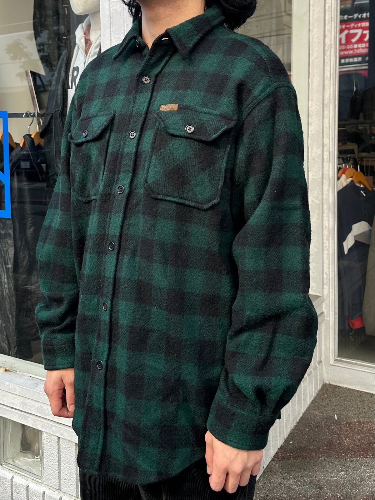 90's WOOLRICH「Check」ウールシャツ