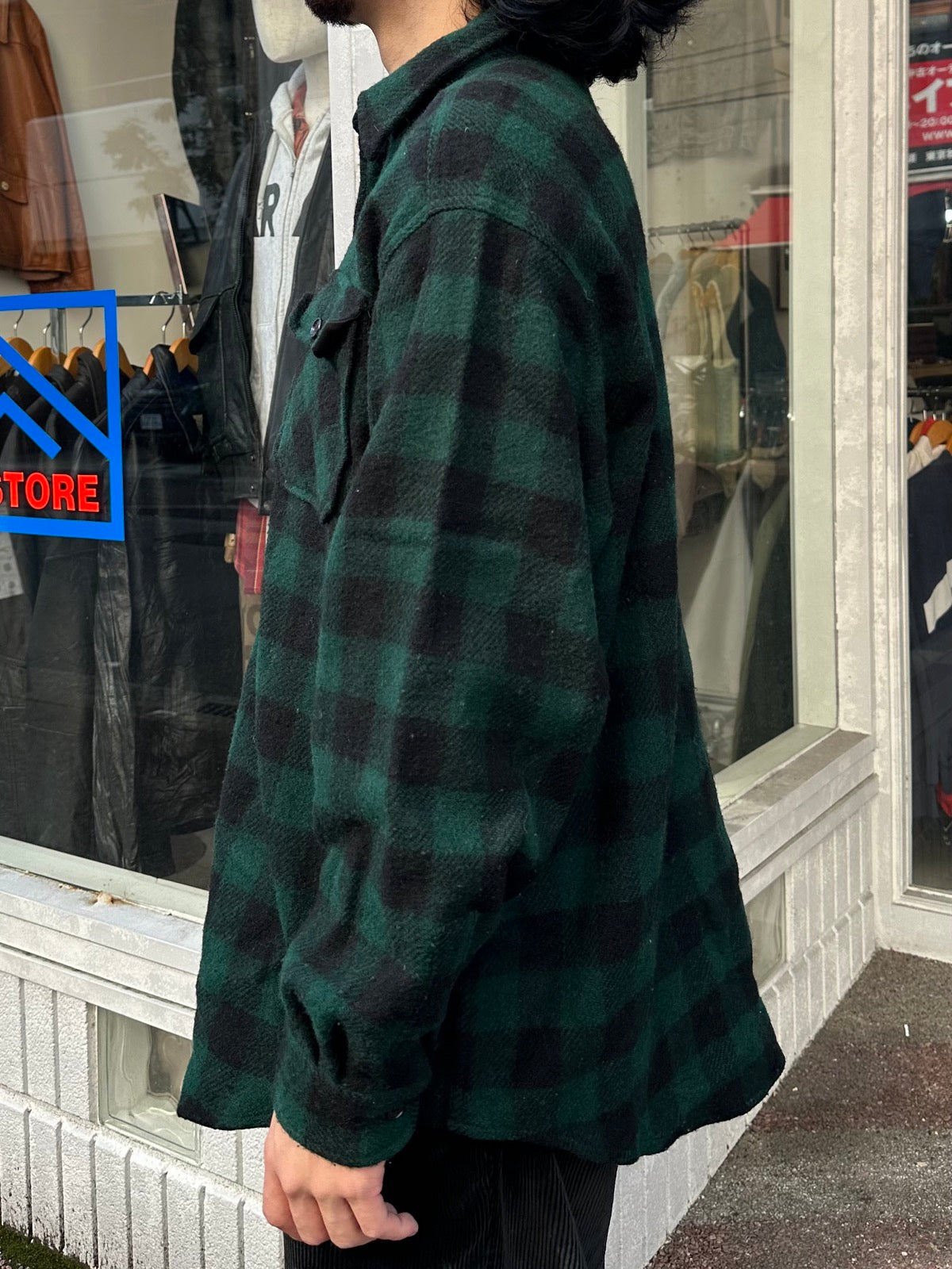 90's WOOLRICH「Check」ウールシャツ