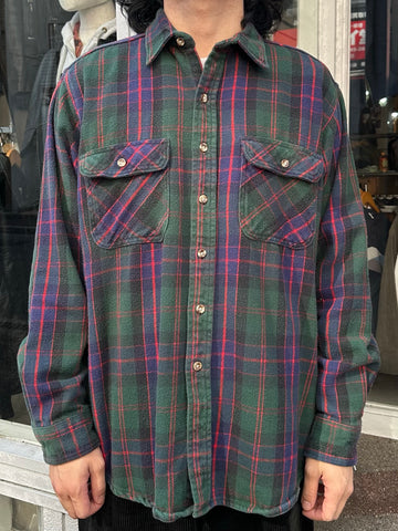 90's FIVE BROTHER「Check」コットンフランネルシャツ