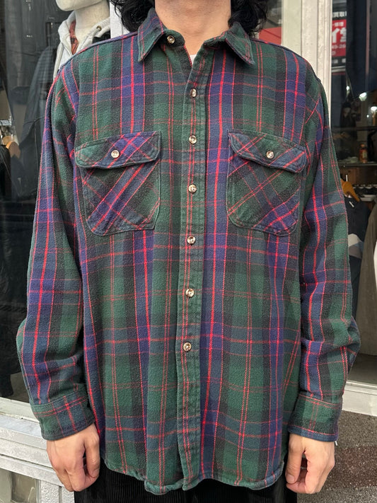 90's FIVE BROTHER「Check」コットンフランネルシャツ