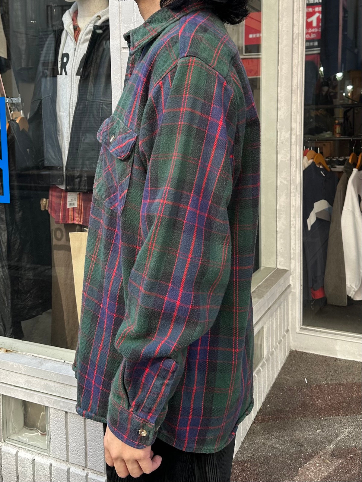 90's FIVE BROTHER「Check」コットンフランネルシャツ