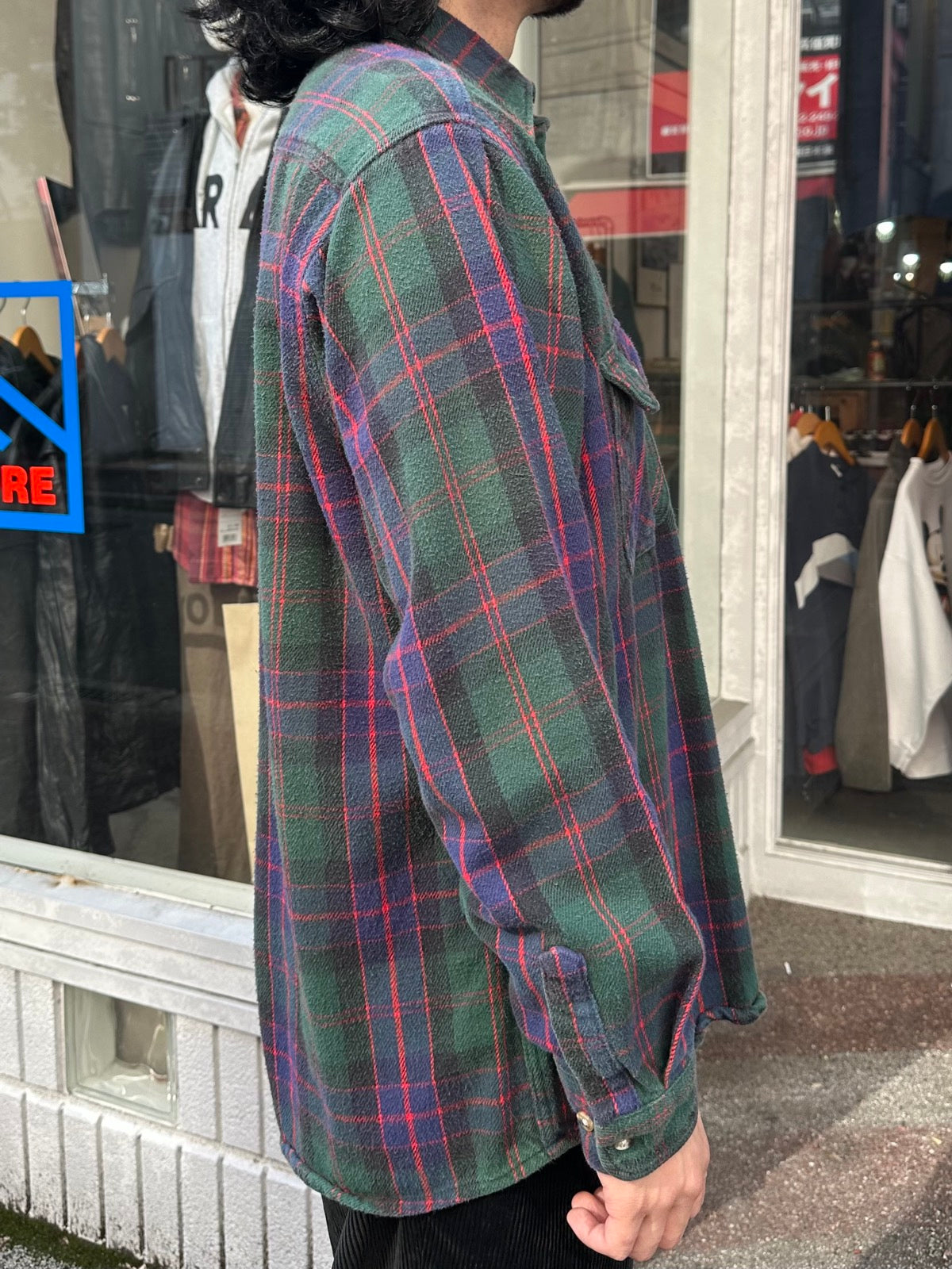 90's FIVE BROTHER「Check」コットンフランネルシャツ