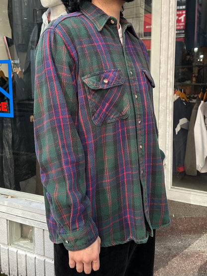 90's FIVE BROTHER「Check」コットンフランネルシャツ