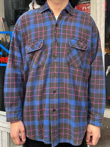 90's FIVE BROTHER「Check」コットンフランネルシャツ