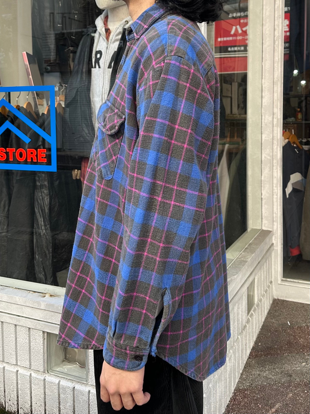 90's FIVE BROTHER「Check」コットンフランネルシャツ