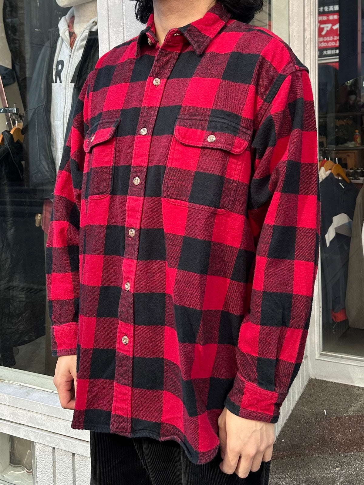 00's FIELD&STREAM「Buffalo Check」コットンフランネルシャツ