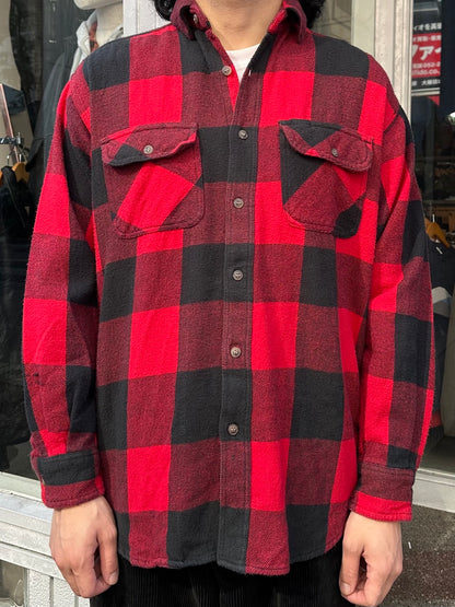 70's C.E.SCHMIDT WORKWEAR「Cotton」バッファローチェックシャツ