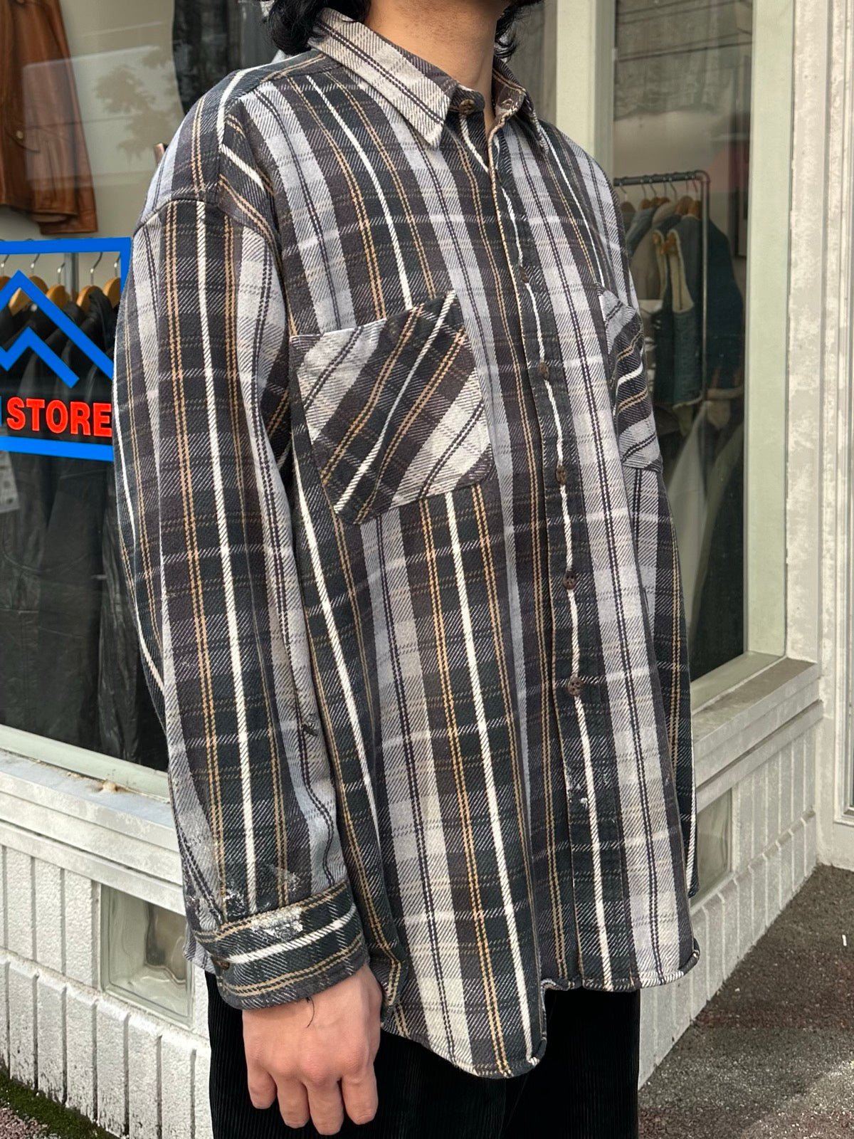 90's J.C.PENNY「ST JOHNS BAY」フランネルシャツ