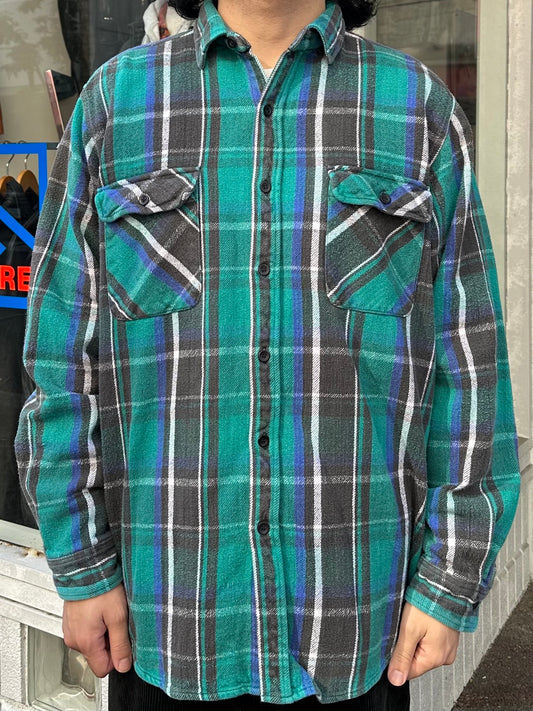 90's FIVE BROTHER 「Check」コットンフランネルシャツ