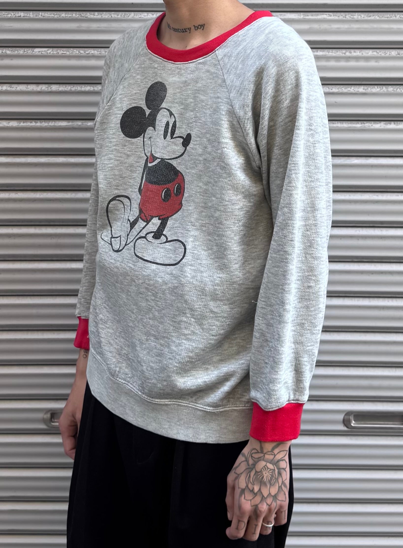 80's Disney「OLD Mickey」キャラクタースウェット