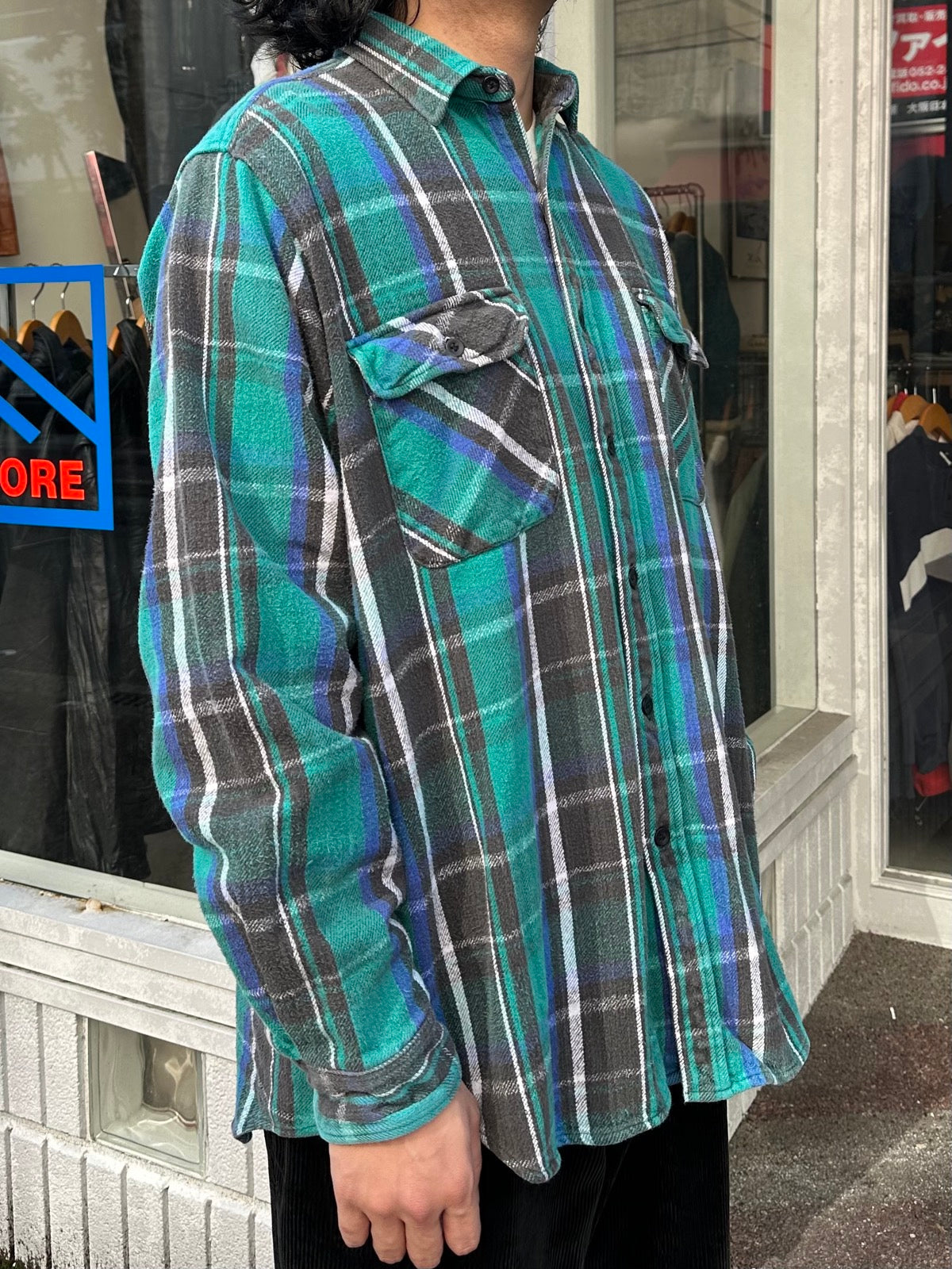 90's FIVE BROTHER 「Check」コットンフランネルシャツ