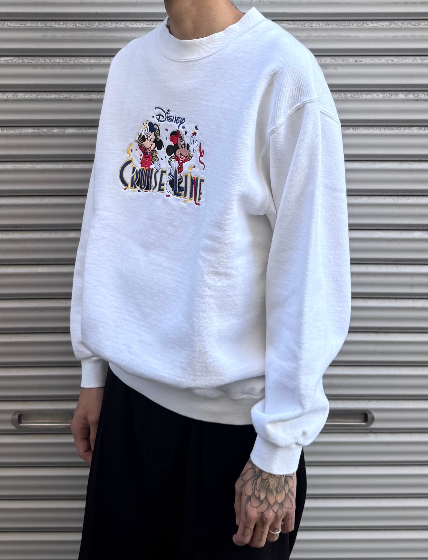90's Disney「Mickey Minnie」キャラクタースウェット