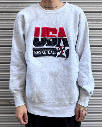 90‘s CHAMPION REVERSE WEAVE「USA BASKETBALL」USA製 スウェット