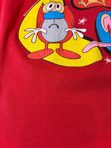 90's THE REN ＆ STIMPY SHOW キャラクターTシャツ