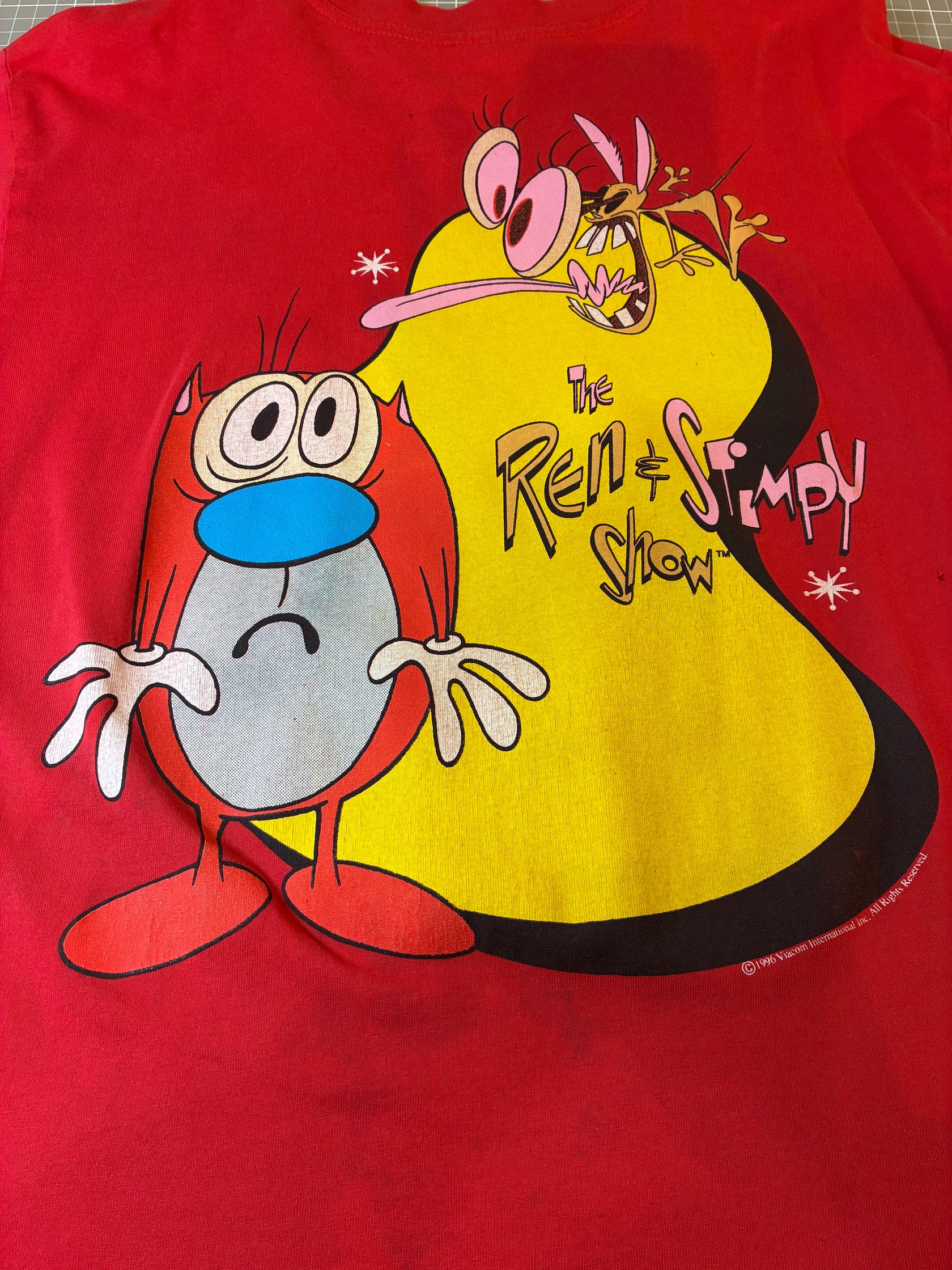 90's THE REN ＆ STIMPY SHOW キャラクターTシャツ