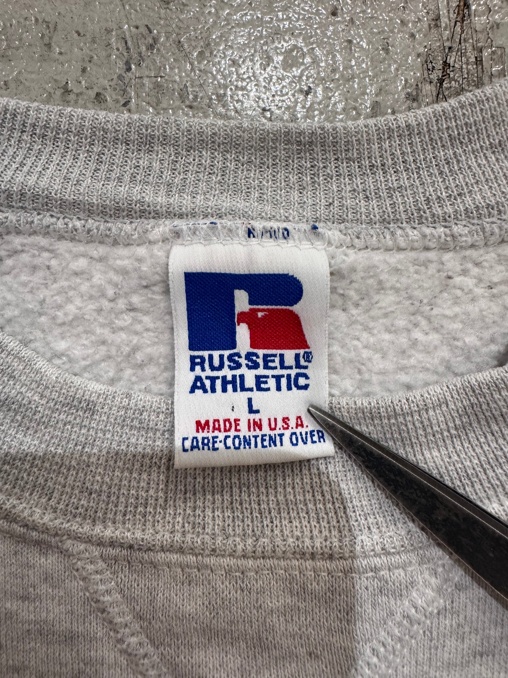 90's RUSSELL「三段プリント」USA製　スウェット