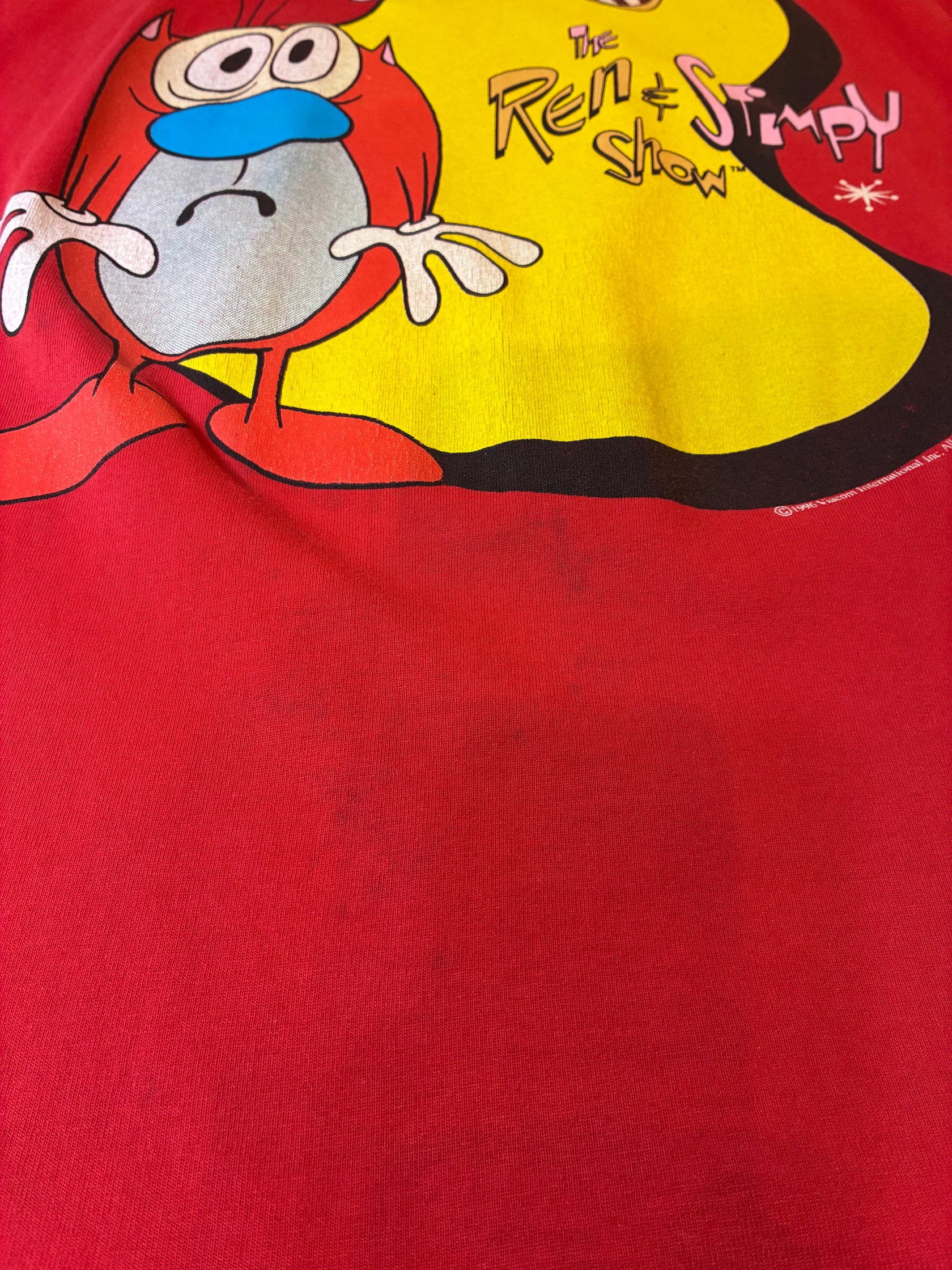 90's THE REN ＆ STIMPY SHOW キャラクターTシャツ