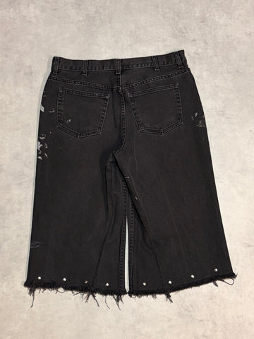 REMAKE PAINTED DENIM SHORTS