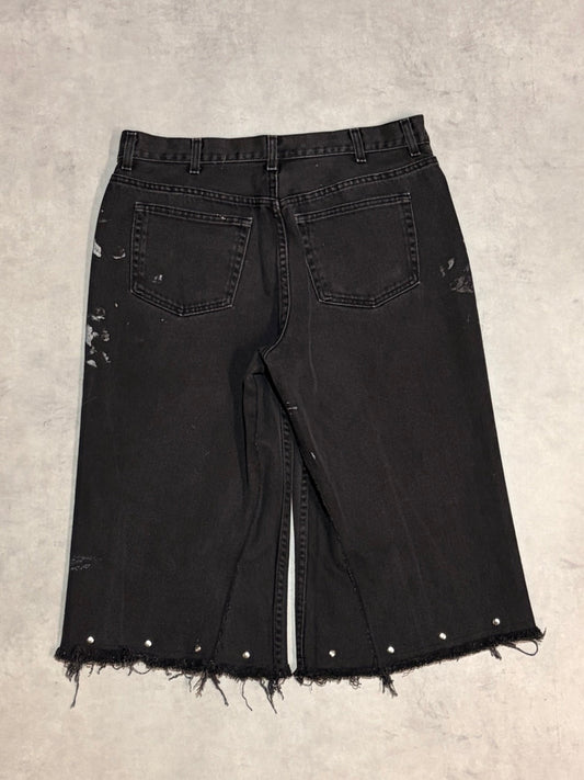REMAKE PAINTED DENIM SHORTS