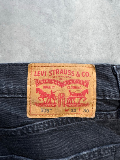 LEVI'S「505」ブラックデニムパンツ