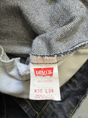 00's LEVI'S 「505」USA製 ブラックデニムパンツ