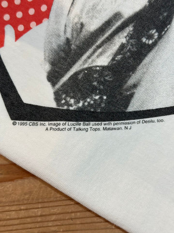 90's LUCILLE BALL「I Love lucy」USA製 ホワイトＴシャツ　