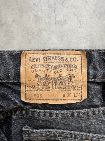 00's LEVI'S 「505」USA製 ブラックデニムパンツ
