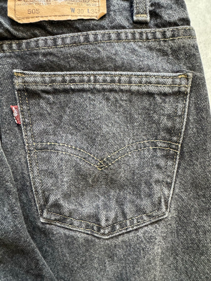 00's LEVI'S 「505」USA製 ブラックデニムパンツ