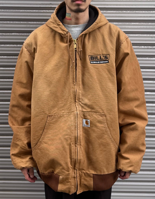 90’s～00’s Carhartt「BILL’S Heating & Air Conditioning」ダックアクティブジャケット USA製
