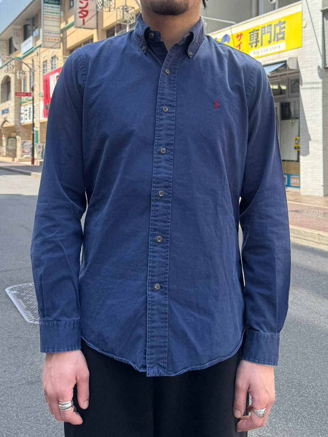 00's RALPH LAUREN 「CUSTOM FIT」ボタンダウンシャツ　