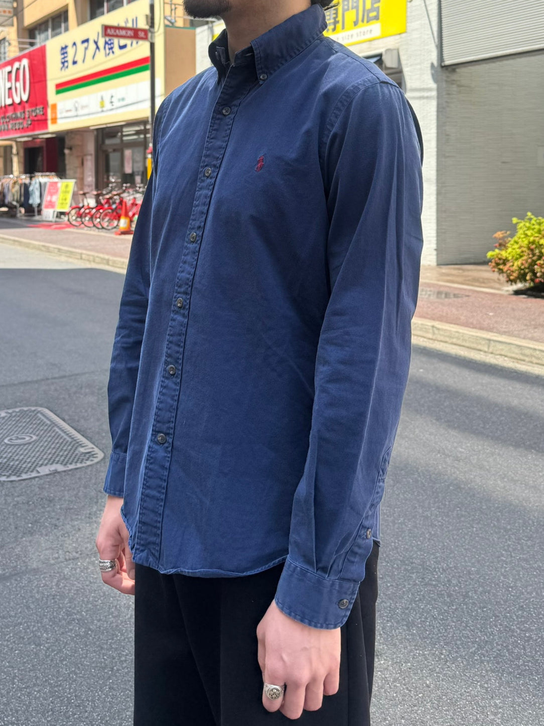 00's RALPH LAUREN 「CUSTOM FIT」ボタンダウンシャツ　