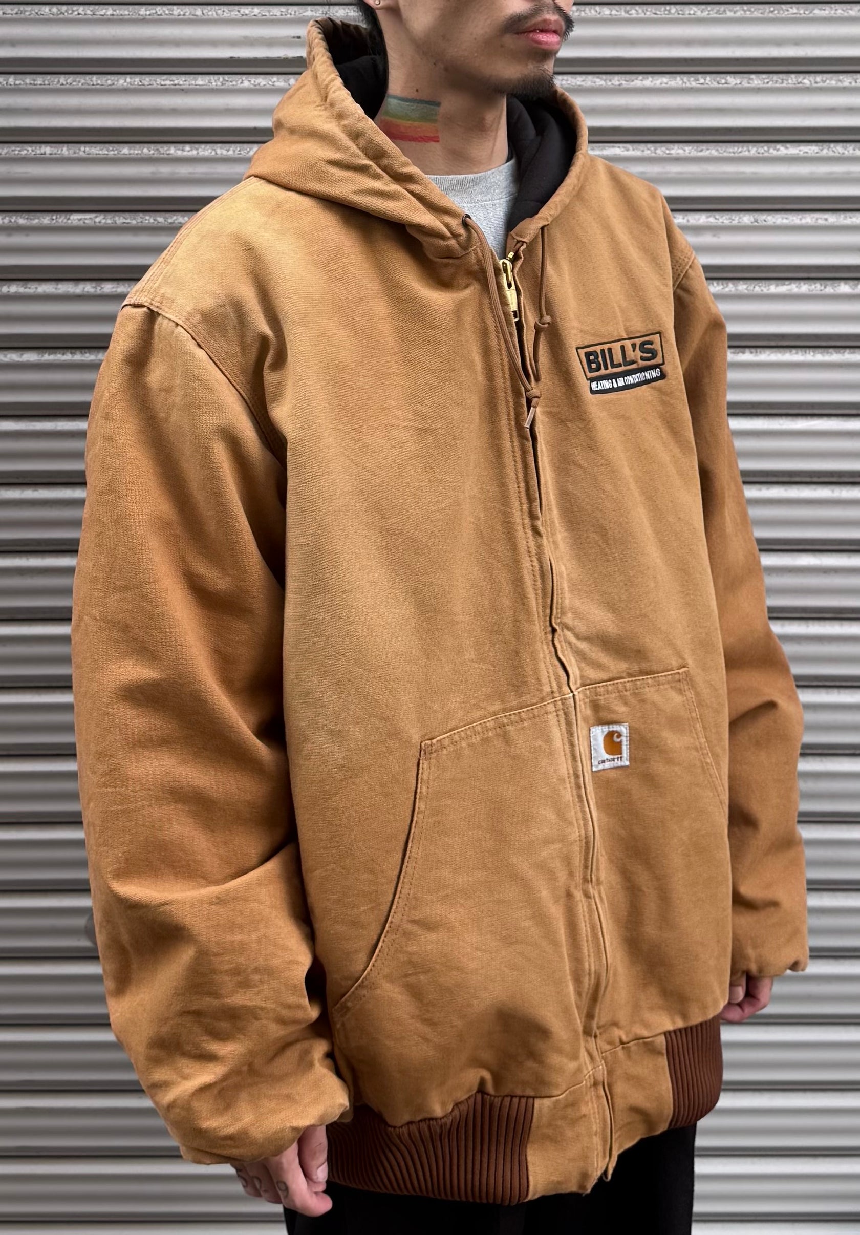 90’s～00’s Carhartt「BILL’S Heating & Air Conditioning」ダックアクティブジャケット USA製