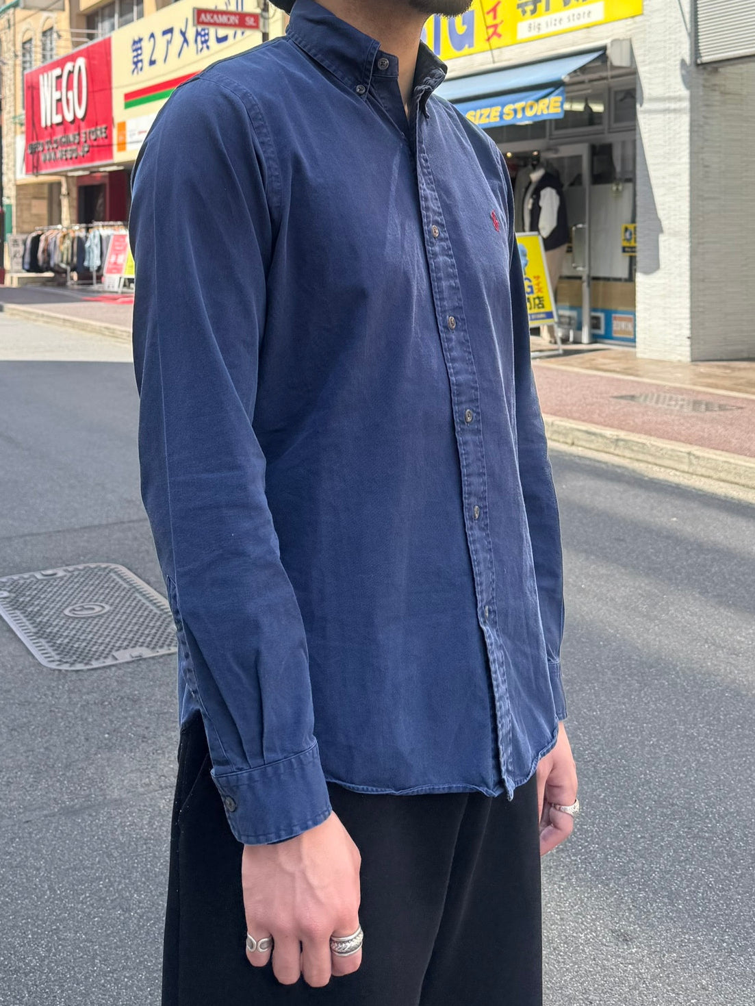 00's RALPH LAUREN 「CUSTOM FIT」ボタンダウンシャツ　