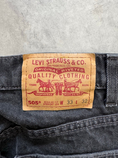 90's LEVI'S 「505」USA製 ブラックデニムパンツ
