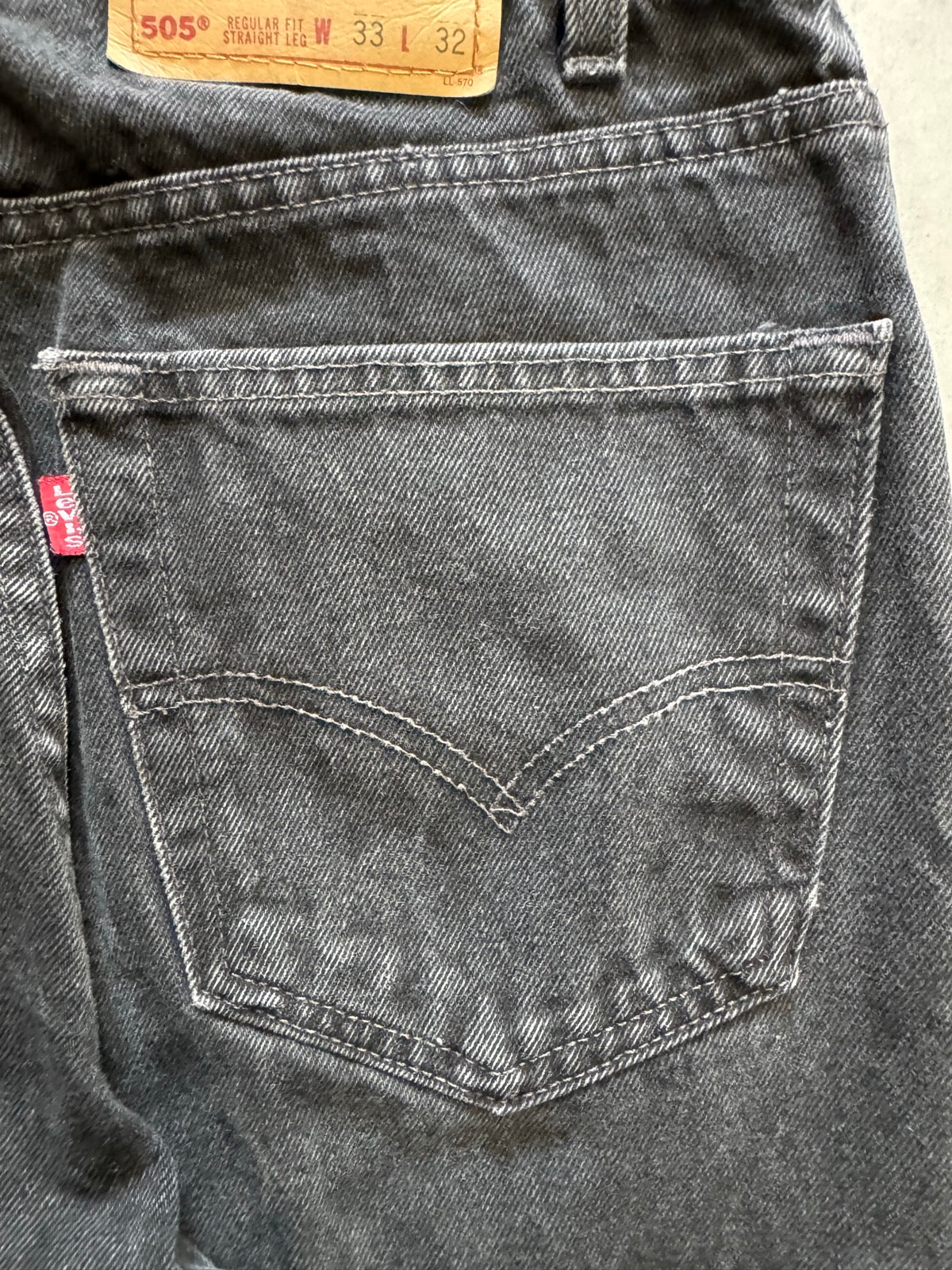 90's LEVI'S 「505」USA製 ブラックデニムパンツ
