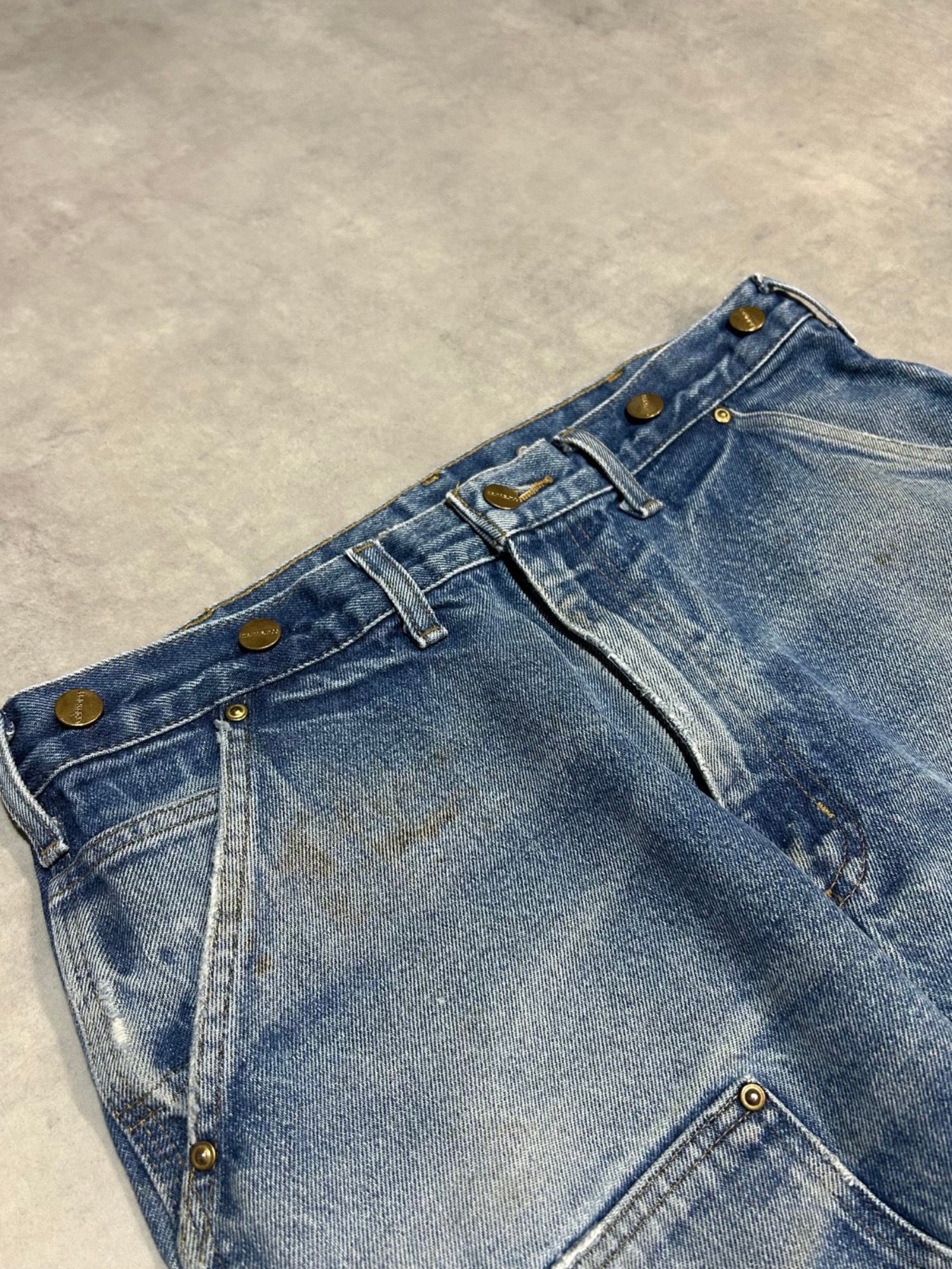 00's CARHARTT「DOUBLE NKEE」デニムペインターパンツ