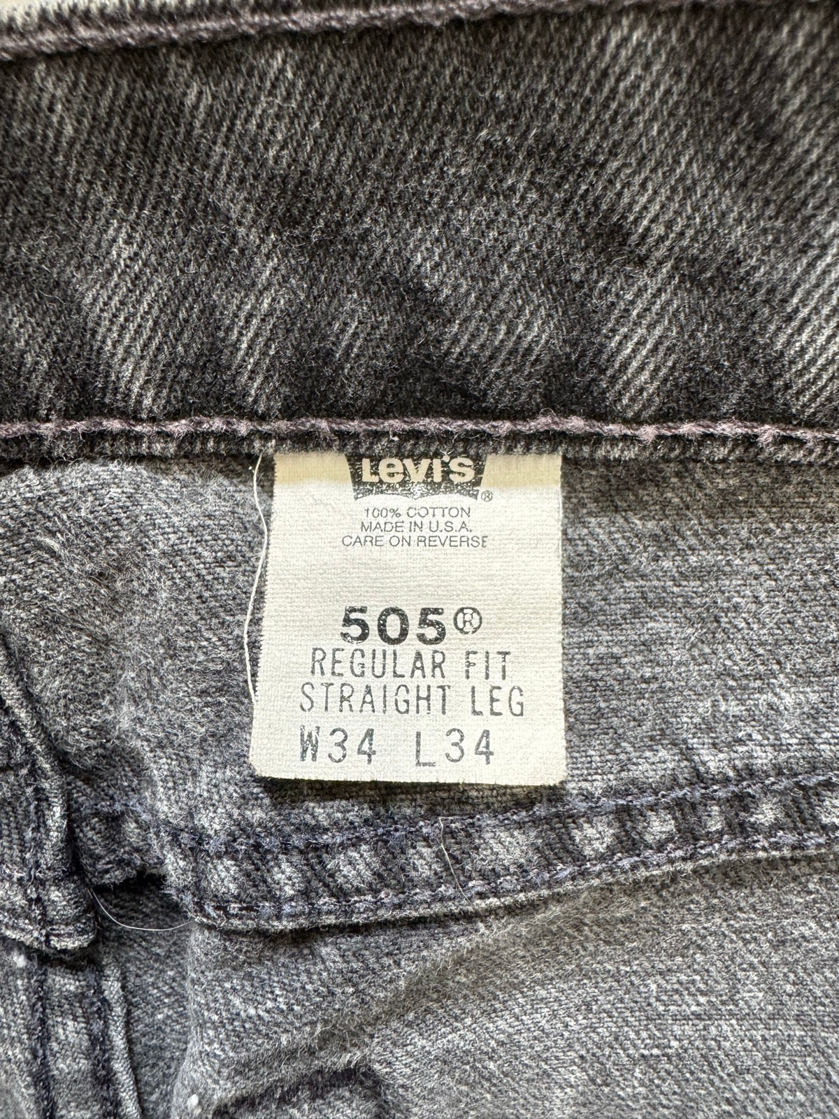 90's LEVI'S 「505」USA製 ブラックデニムパンツ