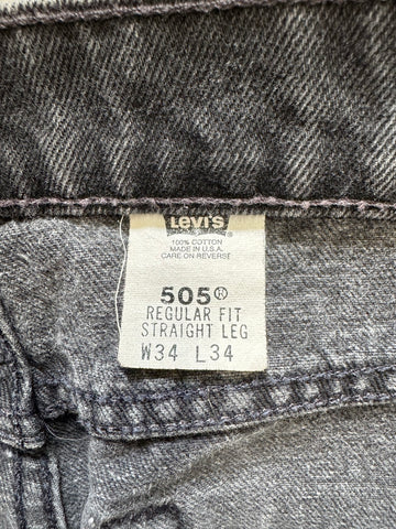 90's LEVI'S 「505」USA製 ブラックデニムパンツ