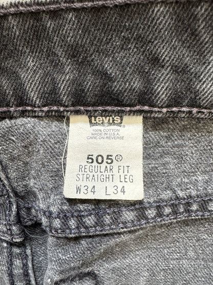 90's LEVI'S 「505」USA製 ブラックデニムパンツ