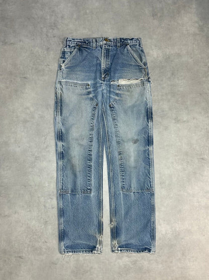 00's CARHARTT「DOUBLE NKEE」USA製 デニムペインターパンツ
