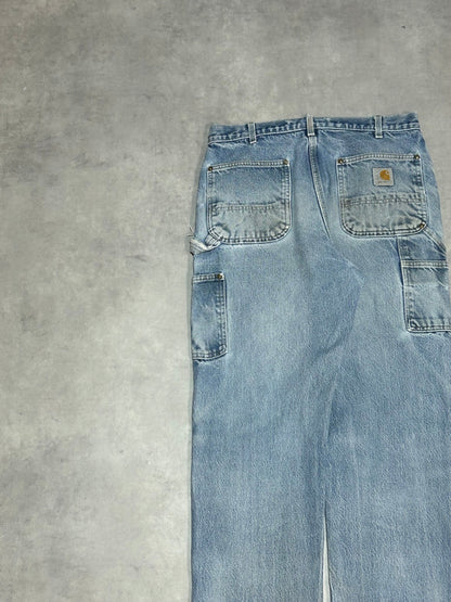 00's CARHARTT「DOUBLE NKEE」USA製 デニムペインターパンツ