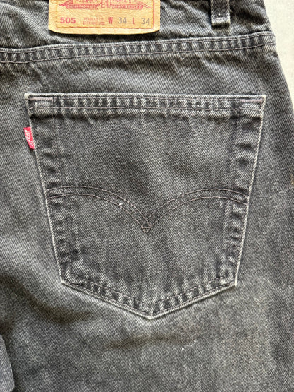 90's LEVI'S 「505」USA製 ブラックデニムパンツ
