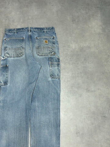 00's CARHARTT「DOUBLE NKEE」USA製 デニムペインターパンツ