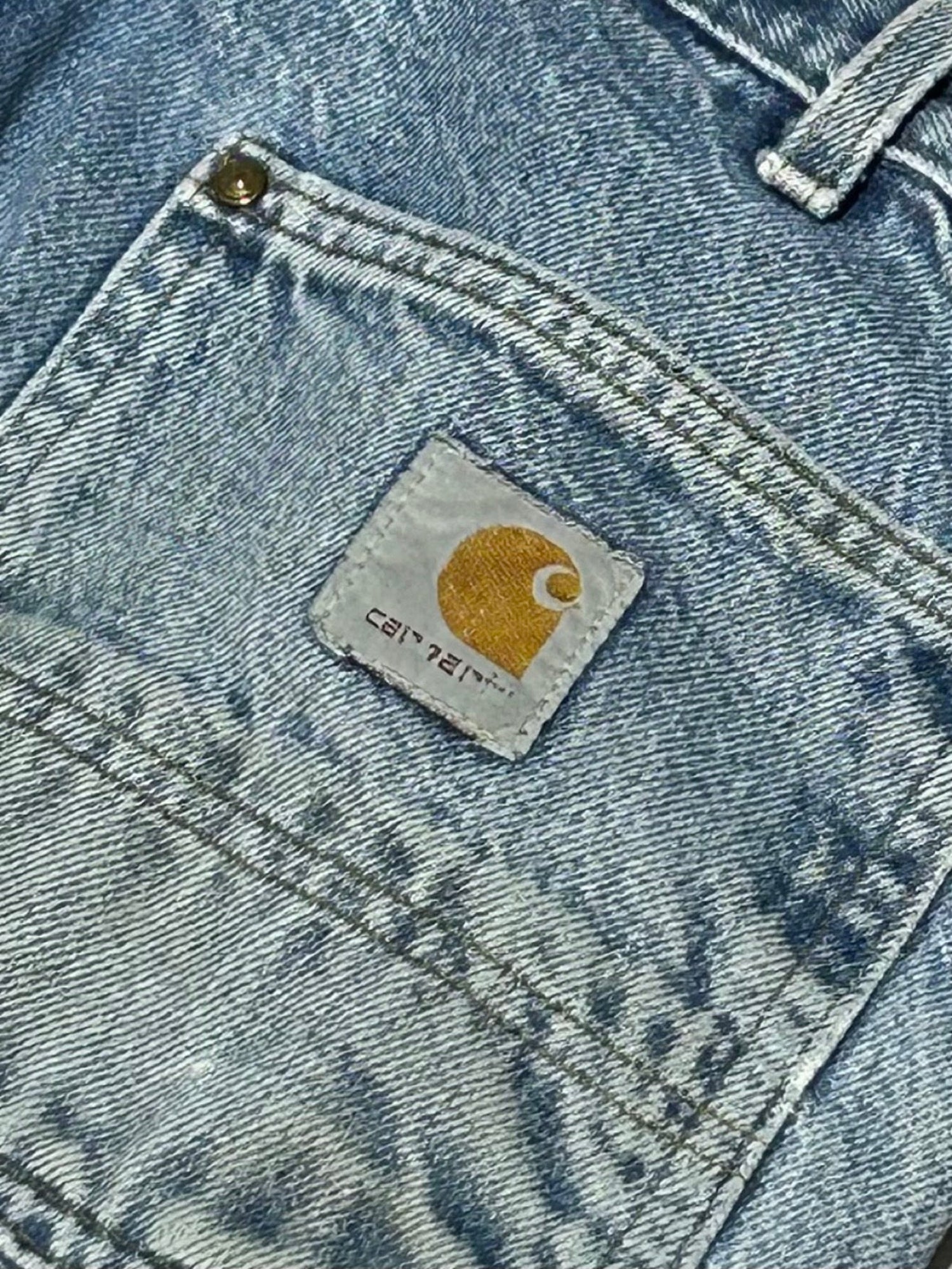 00's CARHARTT「DOUBLE NKEE」USA製 デニムペインターパンツ