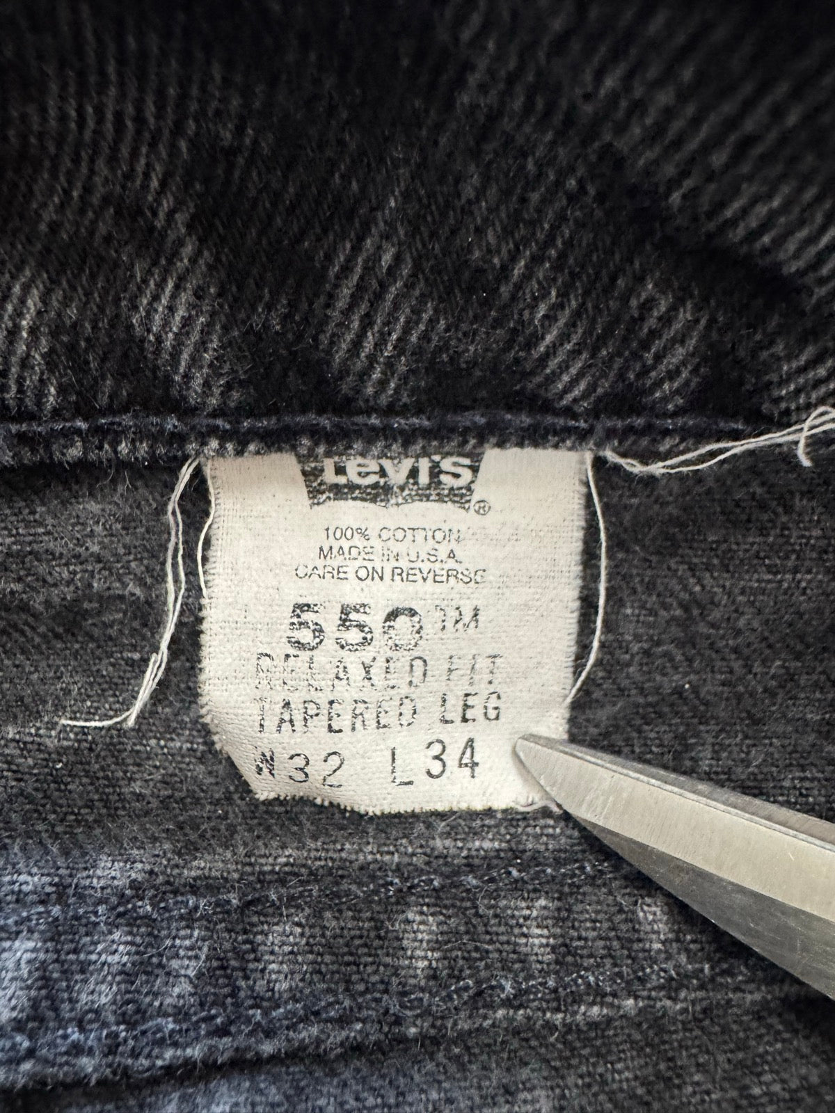 90's LEVI'S 「505」USA製 ブラックデニムパンツ