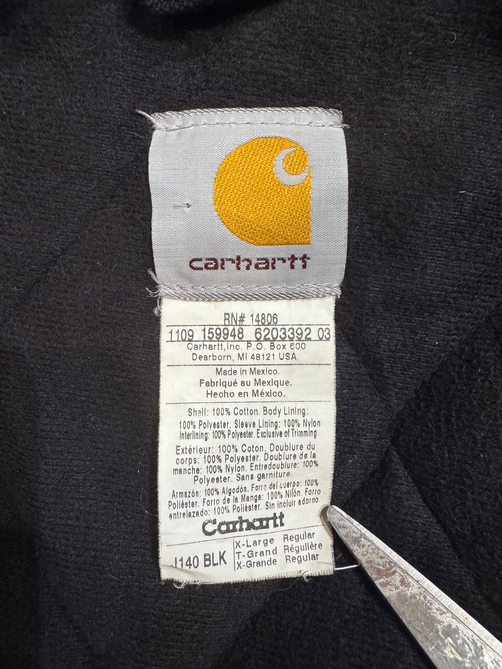 00’s Carhartt「MHC企業刺繍」アクティブジャケット